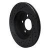 E-Line Drilled & Slotted Black Brake Rotor, 1993-1997 Mopar, Position: Front Right - image 2