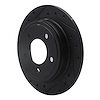 E-Line Drilled & Slotted Black Brake Rotor, 1993-2004 Mopar, Position: Rear Left - image 1