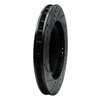 E-Line Drilled & Slotted Black Brake Rotor, 1992-2002 Mopar, Position: Front Right - image 4