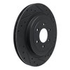 E-Line Drilled & Slotted Black Brake Rotor, 1992-2002 Mopar, Position: Rear Right - image 2