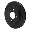 E-Line Drilled & Slotted Black Brake Rotor, 1995-1996 Mopar, Position: Front Left - image 1