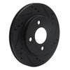 E-Line Drilled & Slotted Black Brake Rotor, 1995-1996 Mopar, Position: Front Right - image 2