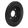 E-Line Drilled & Slotted Black Brake Rotor, 1995-1996 Mopar, Position: Front Right - image 4