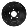 E-Line Drilled & Slotted Black Brake Rotor, 1995-1999 Mopar, Position: Front Right - image 4