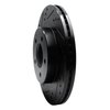 E-Line Drilled & Slotted Black Brake Rotor, 1998-2004 Mopar, Position: Front Left - image 2