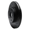 E-Line Drilled & Slotted Black Brake Rotor, 1998-2004 Mopar, Position: Front Right - image 2