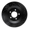 E-Line Drilled & Slotted Black Brake Rotor, 1999-2004 Mopar, Position: Front Left - image 2