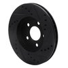 E-Line Drilled & Slotted Black Brake Rotor, 2000-2005 Mopar, Position: Front Left - image 4