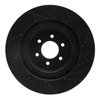 E-Line Drilled & Slotted Black Brake Rotor, 2003-2017 Mopar, Position: Front Left - image 3