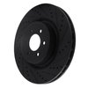 E-Line Drilled & Slotted Black Brake Rotor, 2003-2017 Mopar, Position: Front Right - image 2