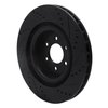 E-Line Drilled & Slotted Black Brake Rotor, 2003-2017 Mopar, Position: Rear Left - image 2