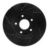 E-Line Drilled & Slotted Black Brake Rotor, 2007-2017 Fits Multiple Makes/Models, Position: Front Right - image 4
