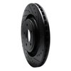 E-Line Drilled & Slotted Black Brake Rotor, 2008-2014 Mopar, Position: Front Right - image 2