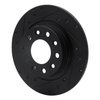 E-Line Drilled & Slotted Black Brake Rotor, 2013-2016 Mopar, Position: Rear Left - image 2