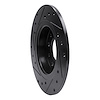 E-Line Drilled & Slotted Black Brake Rotor, 2013-2016 Mopar, Position: Rear Right - image 1
