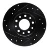 E-Line Drilled & Slotted Black Brake Rotor, 2013-2016 Mopar, Position: Rear Right - image 4