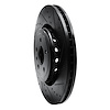 E-Line Drilled & Slotted Black Brake Rotor, Fits Select Mopar, Position: Front Right - image 1