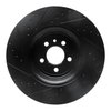 E-Line Drilled & Slotted Black Brake Rotor, Fits Select Mopar, Position: Front Right - image 3