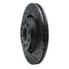 E-Line Drilled & Slotted Black Brake Rotor, 2002-2018 Fits Multiple Makes/Models, Position: Rear Right - image 2