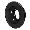 E-Line Drilled & Slotted Black Brake Rotor, 2002-2006 Fits Multiple Makes/Models, Position: Rear Left - image 1