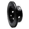 E-Line Drilled & Slotted Black Brake Rotor, 2002-2006 Fits Multiple Makes/Models, Position: Rear Right - image 1