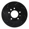 E-Line Drilled & Slotted Black Brake Rotor, 2002-2006 Fits Multiple Makes/Models, Position: Front Left - image 2