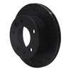 E-Line Drilled & Slotted Black Brake Rotor, 2002-2006 Fits Multiple Makes/Models, Position: Front Left - image 3