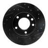 E-Line Drilled & Slotted Black Brake Rotor, 2002-2006 Fits Multiple Makes/Models, Position: Front Left - image 3