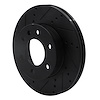 E-Line Drilled & Slotted Black Brake Rotor, Fits Select Fits Multiple Makes/Models, Position: Front Left - image 1