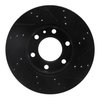 E-Line Drilled & Slotted Black Brake Rotor, Fits Select Fits Multiple Makes/Models, Position: Front Left - image 2