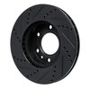 E-Line Drilled & Slotted Black Brake Rotor, Fits Select Fits Multiple Makes/Models, Position: Front Right - image 4