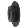 E-Line Drilled & Slotted Black Brake Rotor, 2006-2018 Fits Multiple Makes/Models, Position: Rear Left - image 2