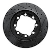 E-Line Drilled & Slotted Black Brake Rotor, 1988-2000 Fits Multiple Makes/Models, Position: Front Left - image 1
