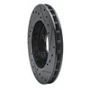 E-Line Drilled & Slotted Black Brake Rotor, 1984-1995 Mopar, Position: Front Left - image 3