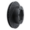 E-Line Drilled & Slotted Black Brake Rotor, 1980-1993 Mopar, Position: Front Right - image 2