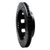 E-Line Drilled & Slotted Black Brake Rotor, 1975-1993 Mopar, Position: Front Right - image 4