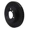 E-Line Drilled & Slotted Black Brake Rotor, 1974-1981 Mopar, Position: Front Left - image 1