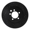 E-Line Drilled & Slotted Black Brake Rotor, 1974-1981 Mopar, Position: Front Left - image 2
