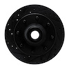 E-Line Drilled & Slotted Black Brake Rotor, 1978-1997 Mopar, Position: Front Left - image 1