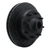 E-Line Drilled & Slotted Black Brake Rotor, 1978-1997 Mopar, Position: Front Left - image 2