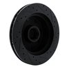 E-Line Drilled & Slotted Black Brake Rotor, 1978-1997 Mopar, Position: Front Left - image 4