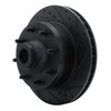 E-Line Drilled & Slotted Black Brake Rotor, 1978-1997 Mopar, Position: Front Right - image 2