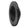 E-Line Drilled & Slotted Black Brake Rotor, 1987-1990 Mopar, Position: Front Right - image 2