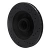 E-Line Drilled & Slotted Black Brake Rotor, 1991-1996 Mopar, Position: Front Left - image 2