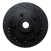 E-Line Drilled & Slotted Black Brake Rotor, 1994-2002 Mopar, Position: Front Right - image 1