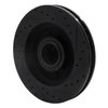 E-Line Drilled & Slotted Black Brake Rotor, 1994-1999 Mopar, Position: Front Left - image 3