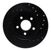 E-Line Drilled & Slotted Black Brake Rotor, 1996-2000 Mopar, Position: Front Left - image 4