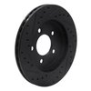 E-Line Drilled & Slotted Black Brake Rotor, 1991-2002 Mopar, Position: Front Right - image 4