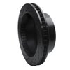 E-Line Drilled & Slotted Black Brake Rotor, 2000-2002 Mopar, Position: Front Right - image 3