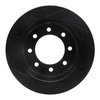 E-Line Drilled & Slotted Black Brake Rotor, 2000-2002 Mopar, Position: Front Right - image 4